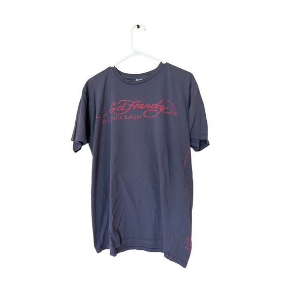 Ed Hardy Rhinestone Y2K Tee​ - Picture 1 of 6